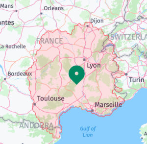 france bike rental area map